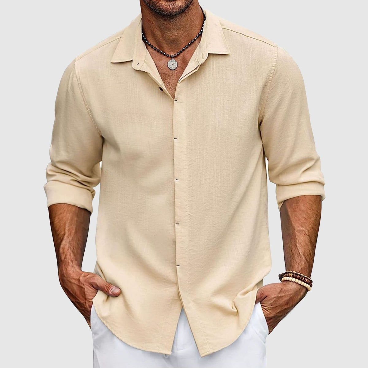 Franco men's elegant cotton shirt, view 4