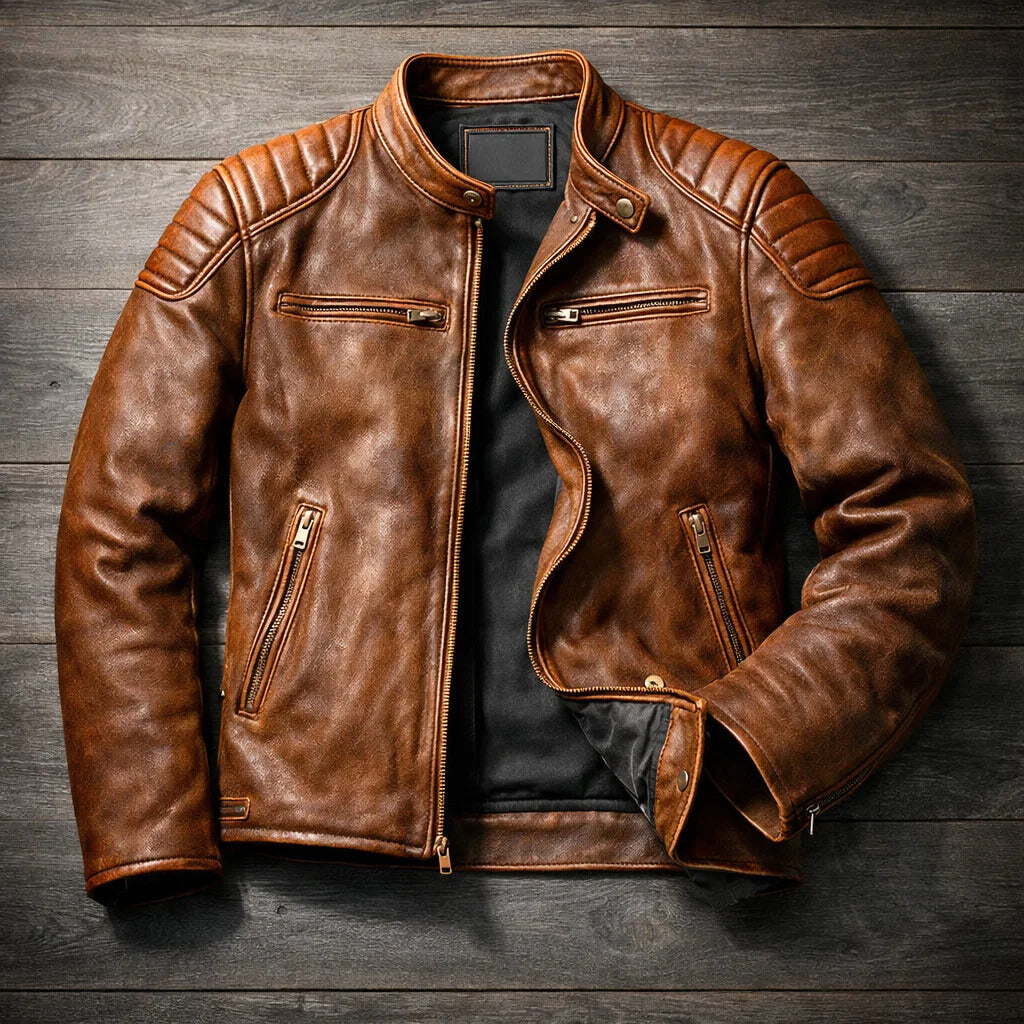 Fabio men's leather jacket – Avinos Milano