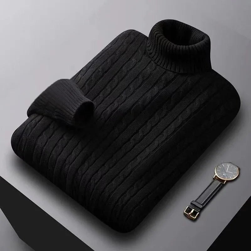 Men's turtleneck sweater, alternate view