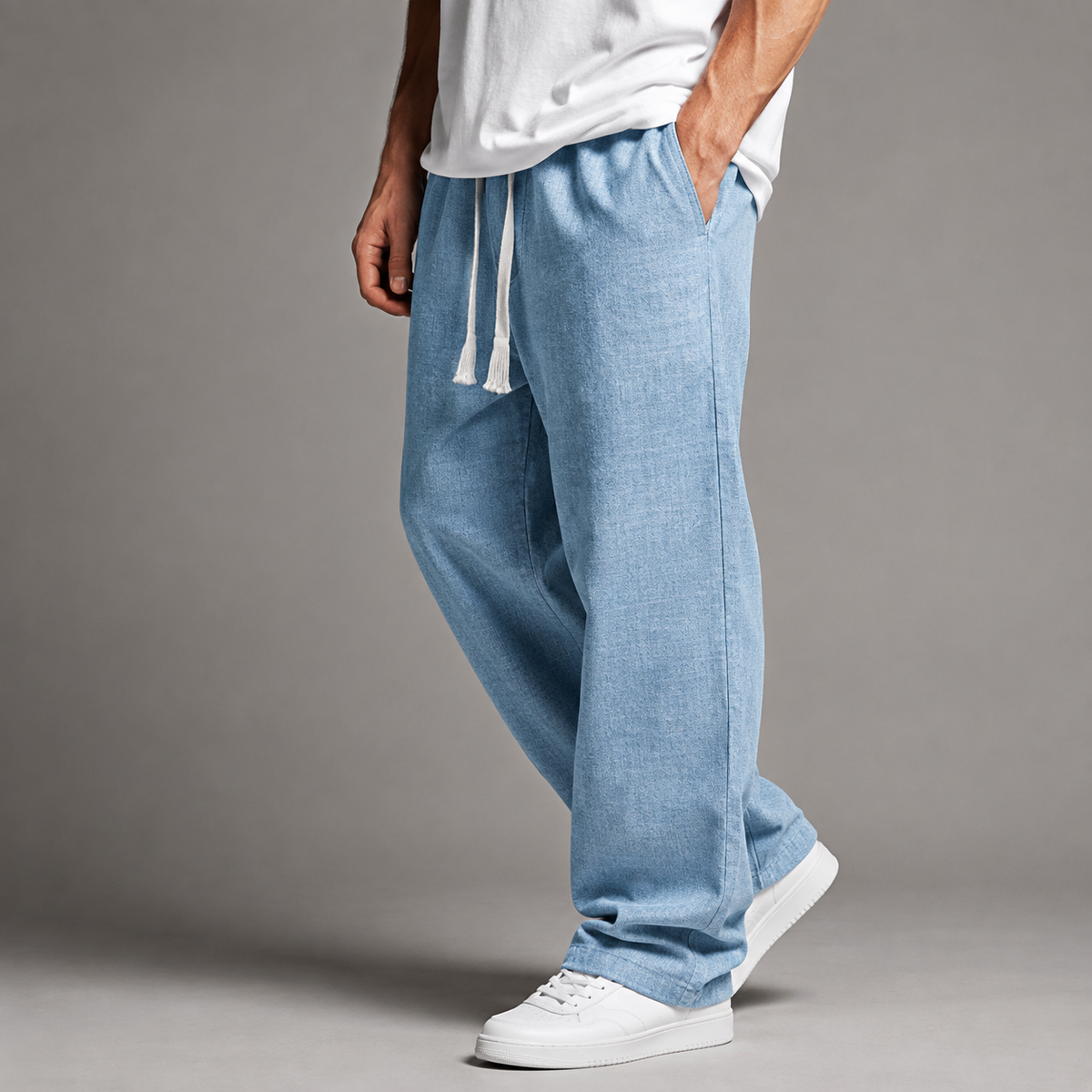 Men's Positano relaxed-fit linen pants — view 2