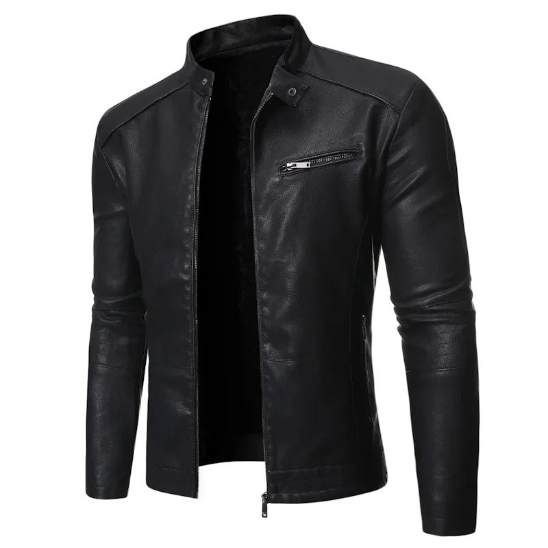 Valerio men's elegant leather jacket – Avinos Milano