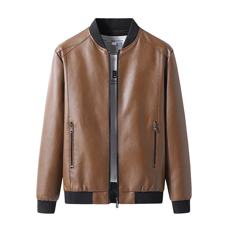 Diego men's elegant leather jacket – Avinos Milano
