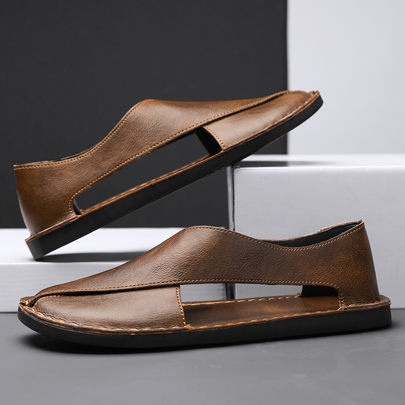 Men's leather sandals – Avinos Milano