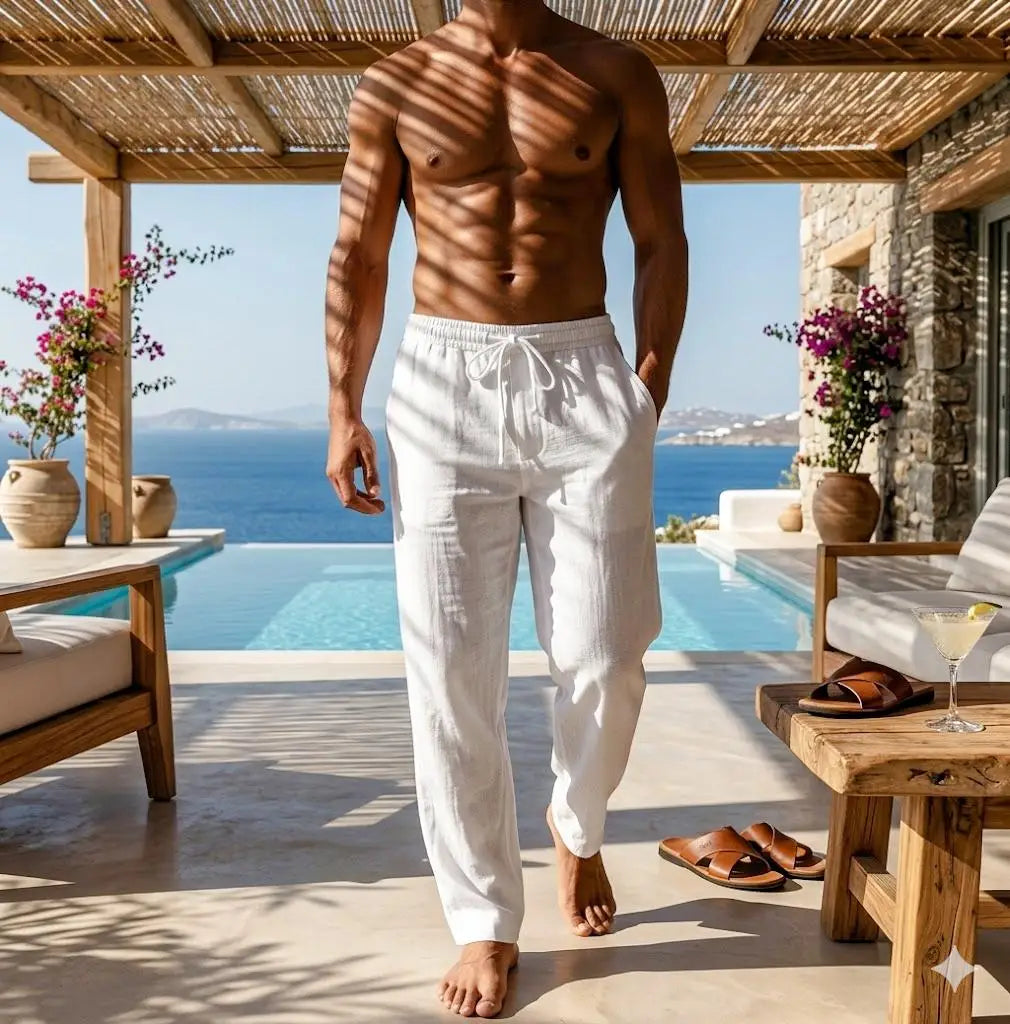 Men's elegant cotton pants – Avinos Milano