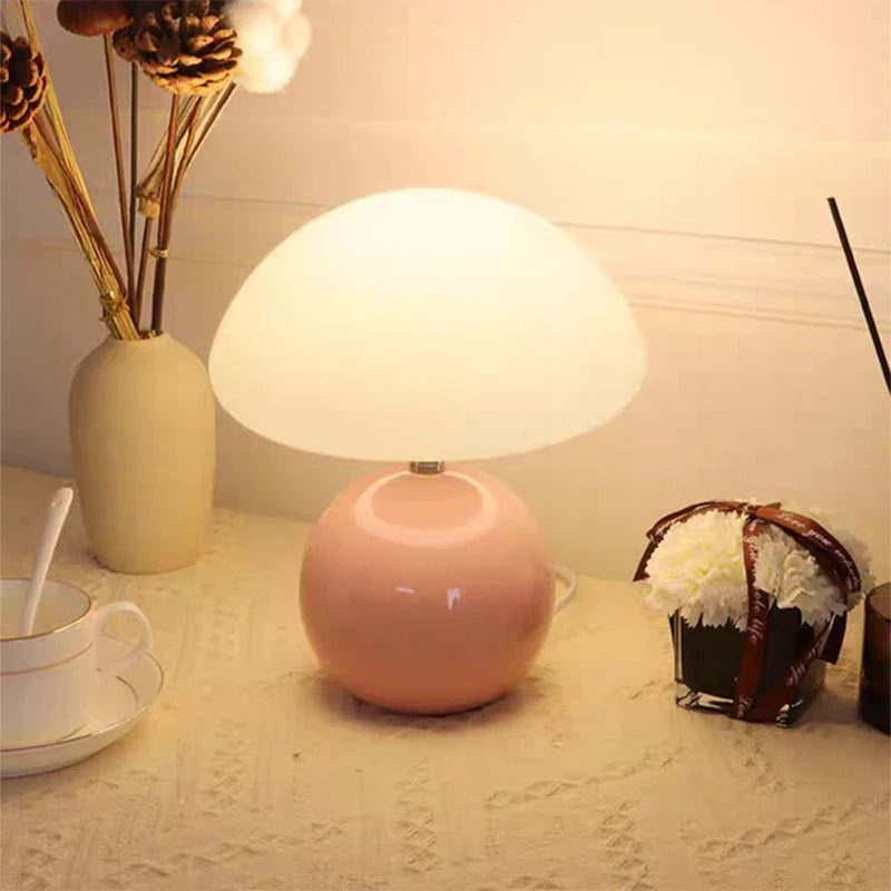 Gelato lamp on a nightstand