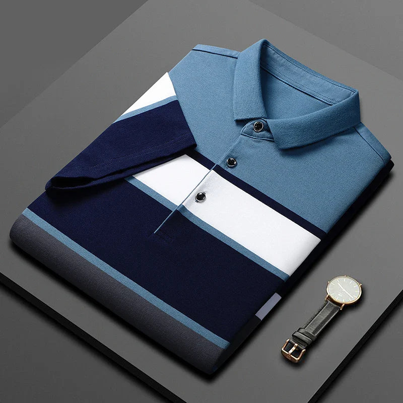 Men's cotton polo shirt, view 4