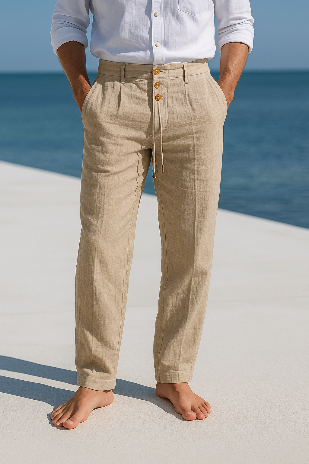 Marco men's elegant summer pants – Avinos Milano