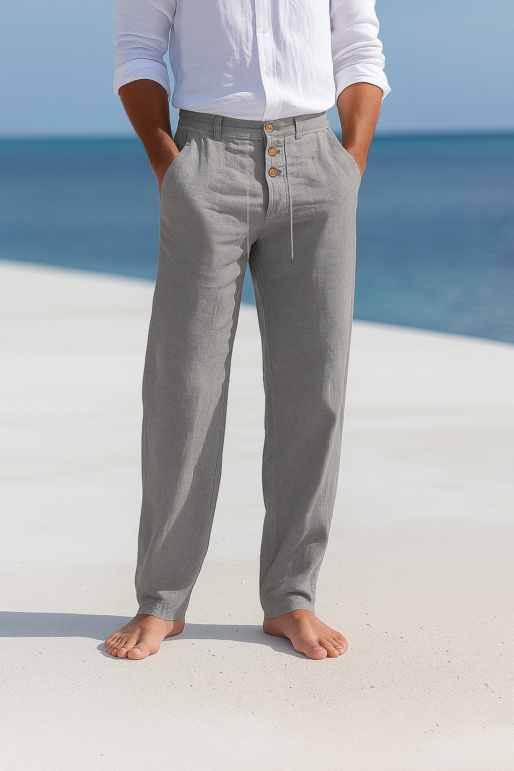 Marco men's elegant summer pants, view 4