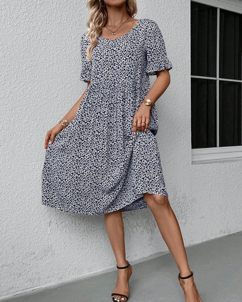 Gia women's elegant floral dress, alternate view
