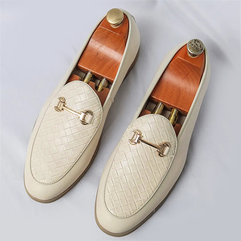 Men's leather loafers, view 4