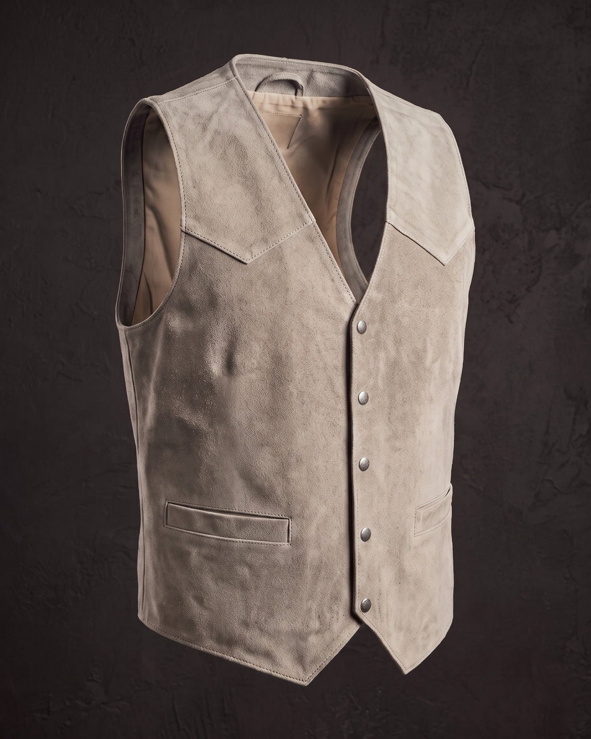 Men's Gianluca Western suede vest — view 2