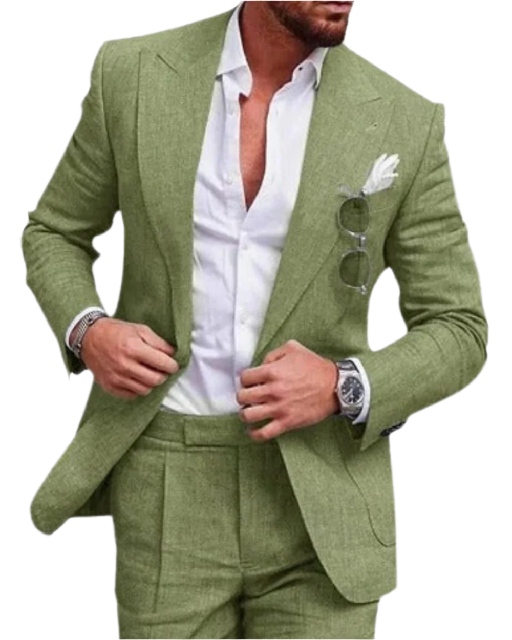Men's suit, alternate view