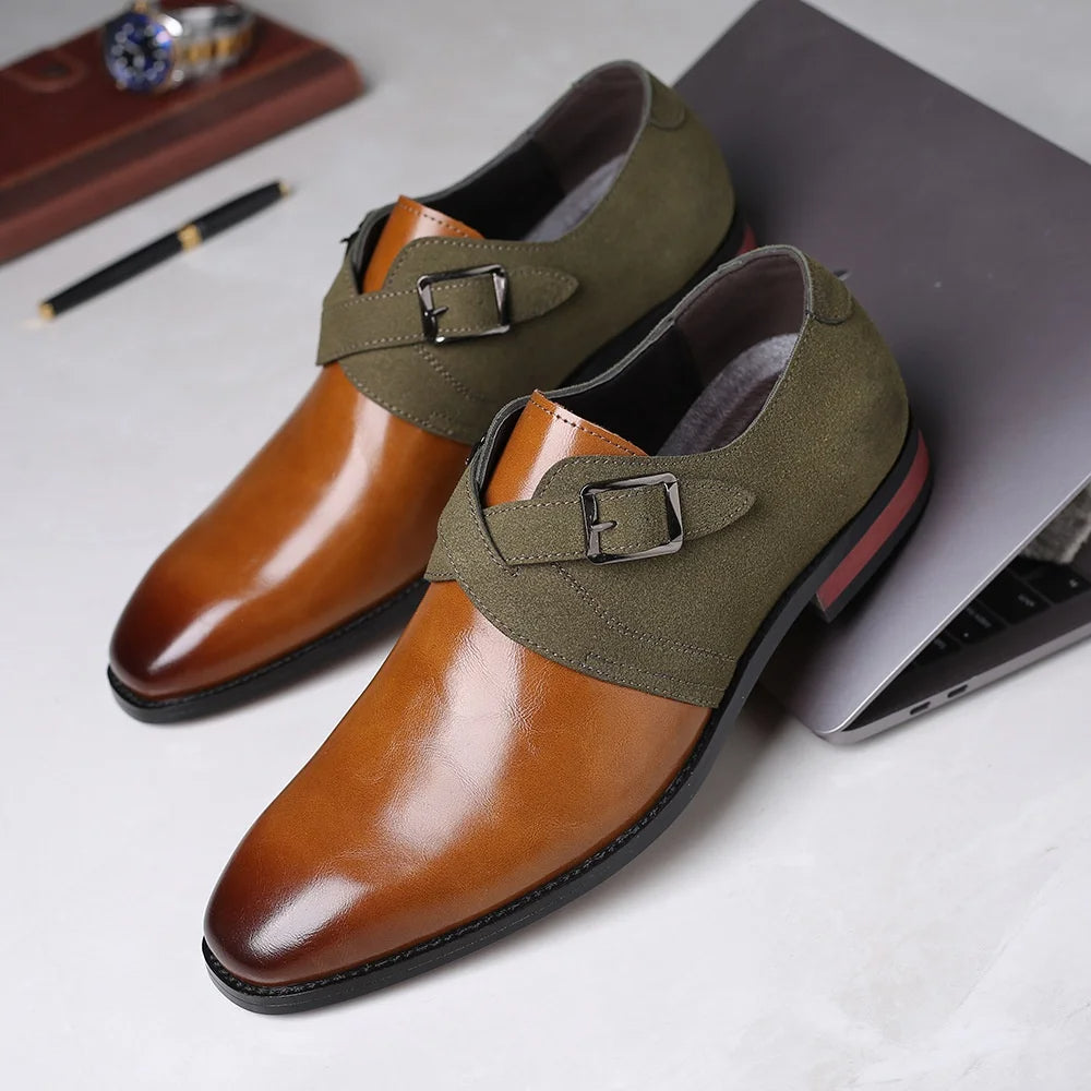 Marcello men's suede dress shoes, alternate view
