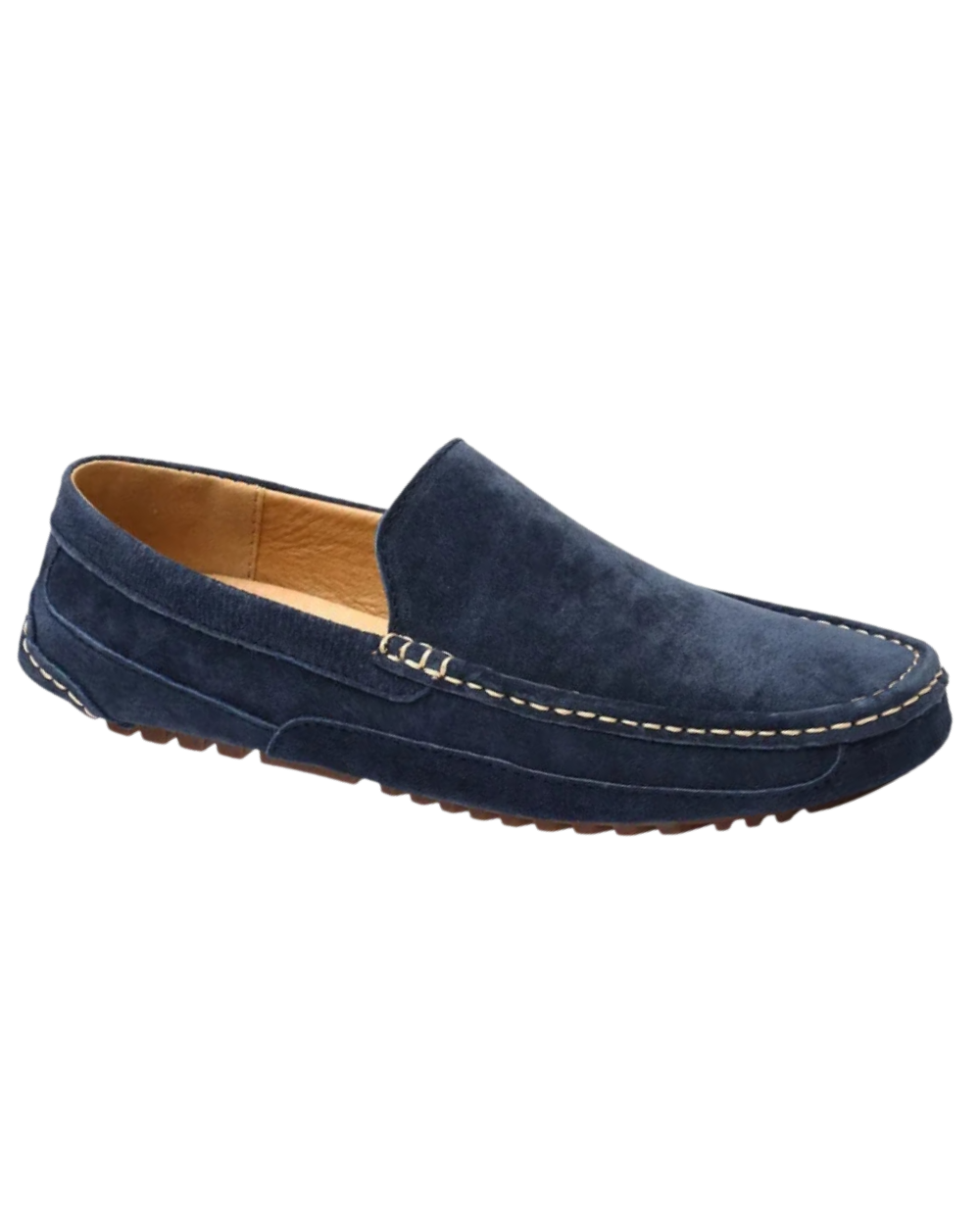 Men's suede loafers, alternate view