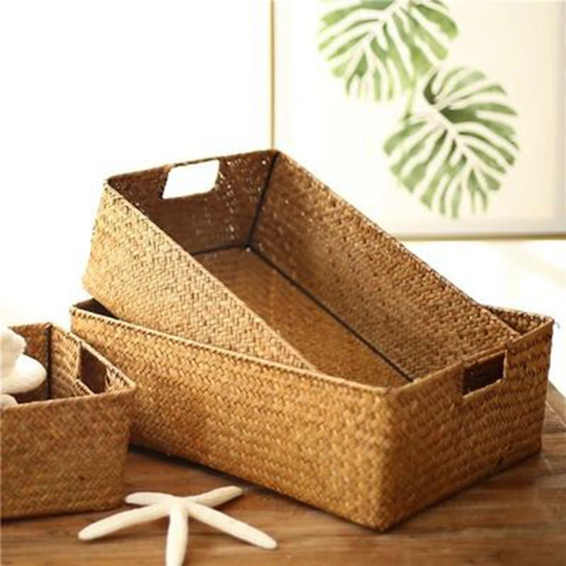 Giunco basket with handles