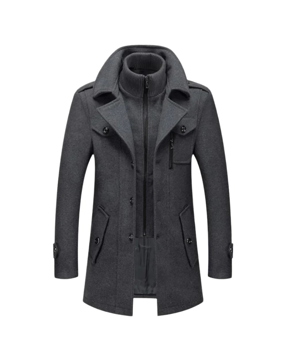 Giuseppe men's winter coat, alternate view
