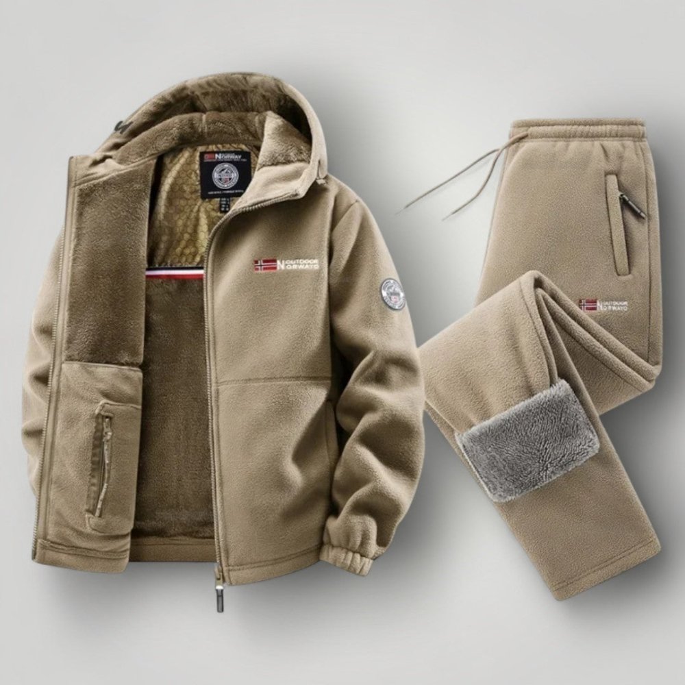 Men's elegant fleece two-piece set – Avinos Milano