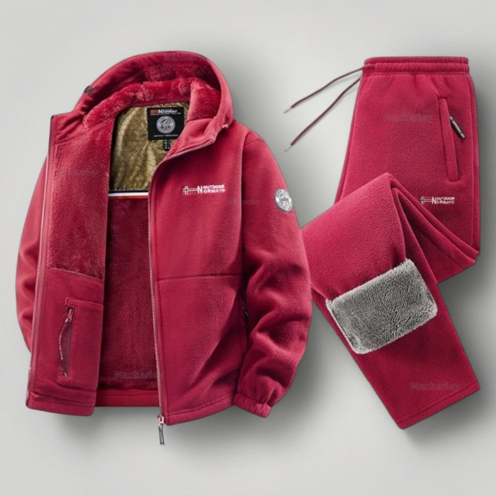 Men's elegant fleece two-piece set, additional view