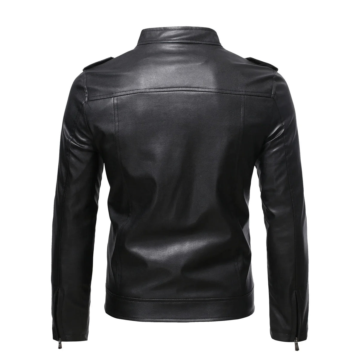 Lorenzo men's leather jacket, alternate view