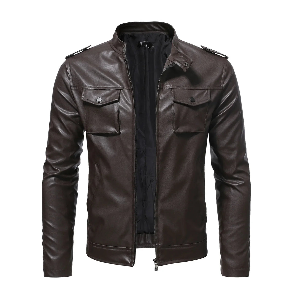 Lorenzo men's leather jacket, view 5