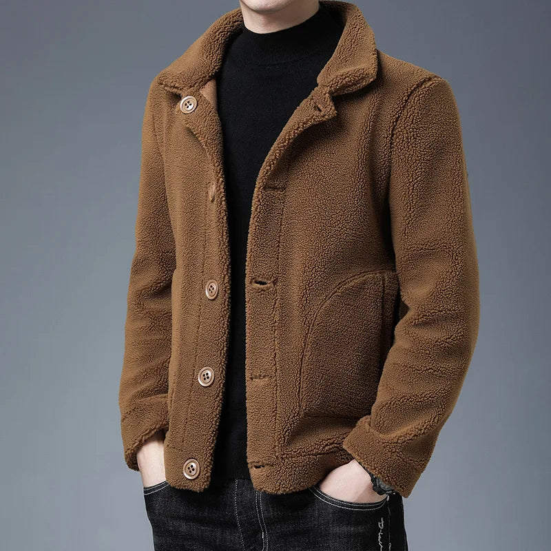 Plush men's wool jacket – Avinos Milano