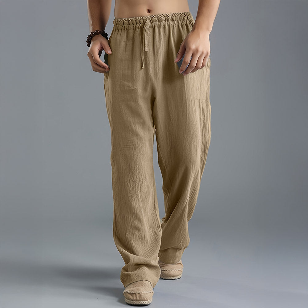 Diego men's breathable linen pants, view 5