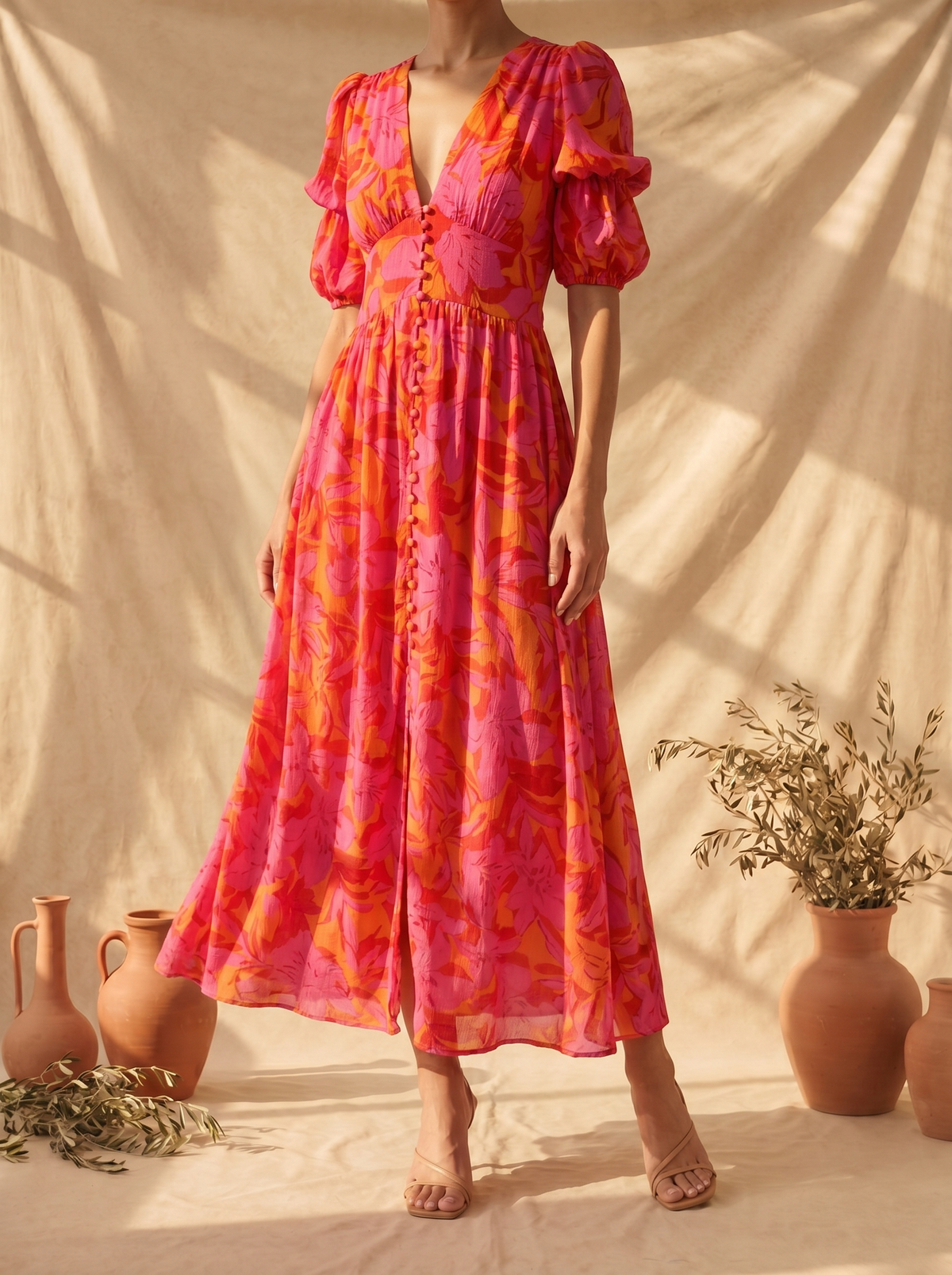Harmony Maxi Dress in Solar Glow, view 3