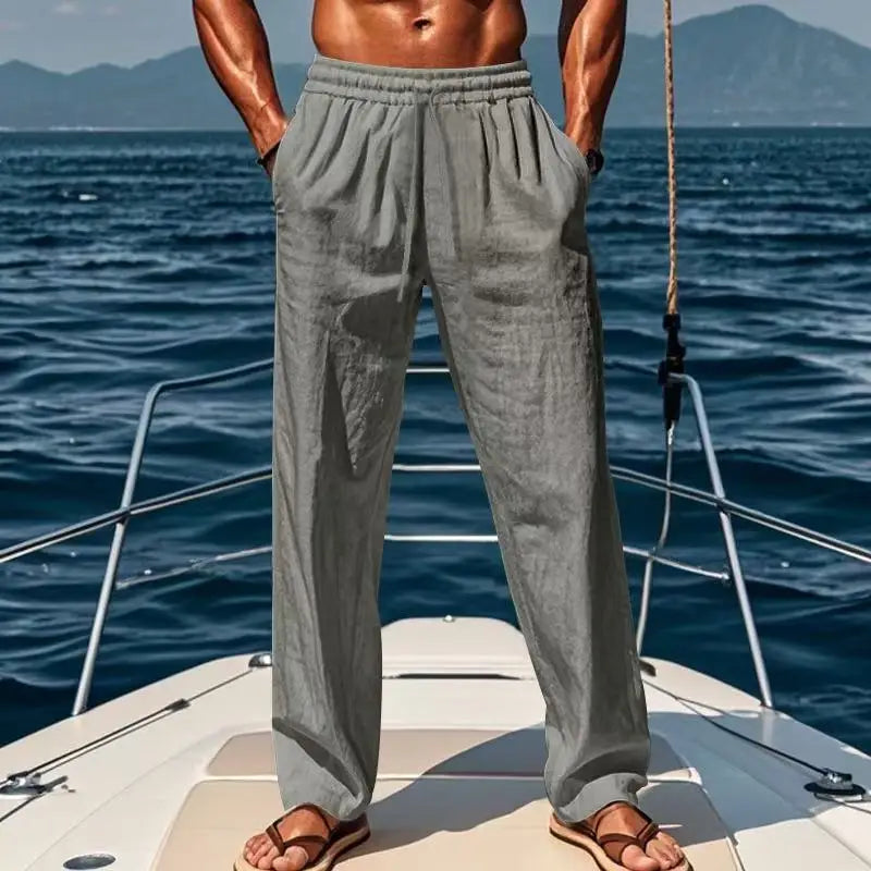 Hawaï men's linen pants, view 4