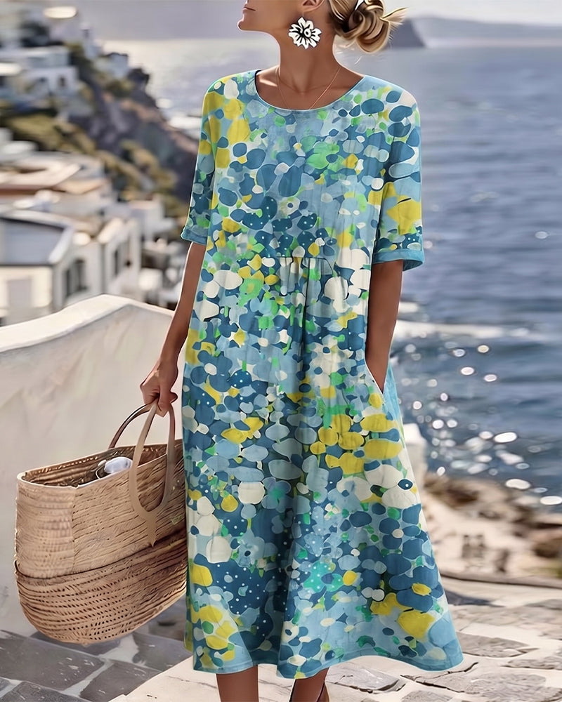 Herra women's floral midi dress, additional view