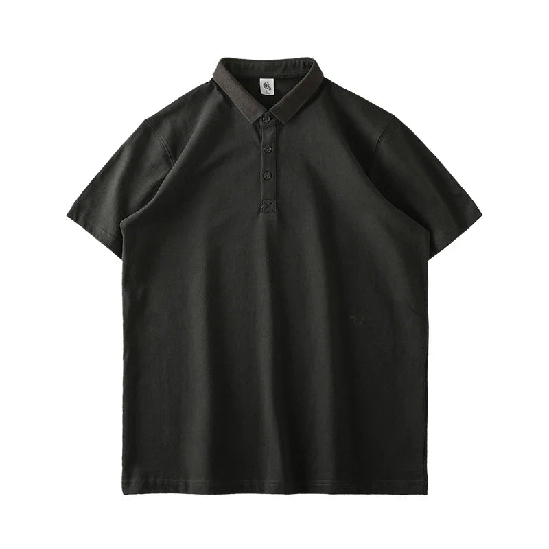 Men's cotton polo shirt, view 4