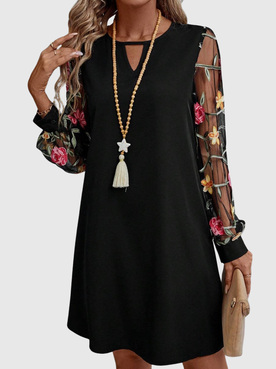 Jaia women's elegant v-neck dress, alternate view