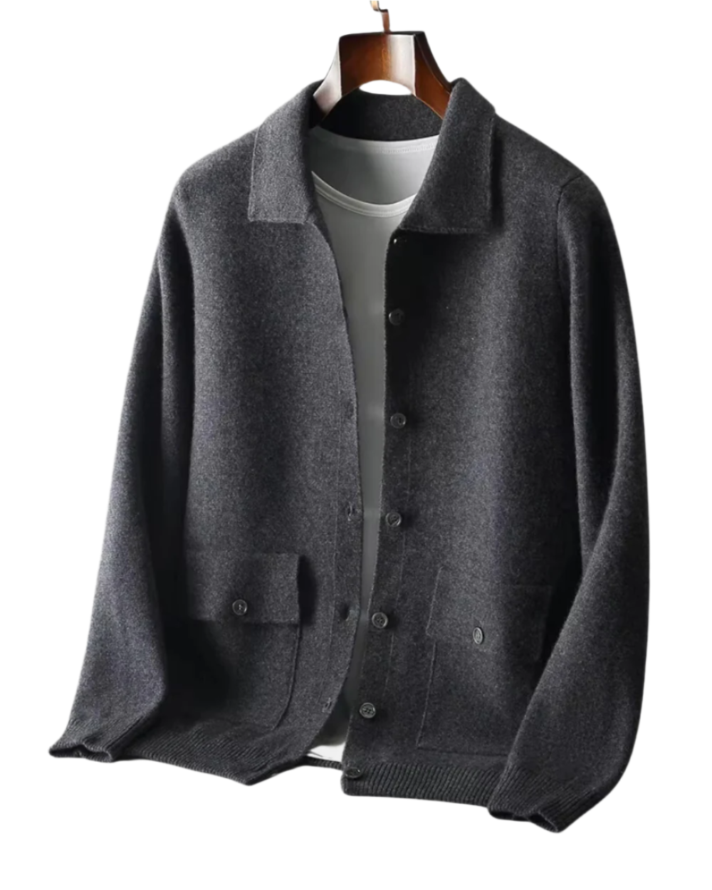 Janus men's wool cardigan, view 5