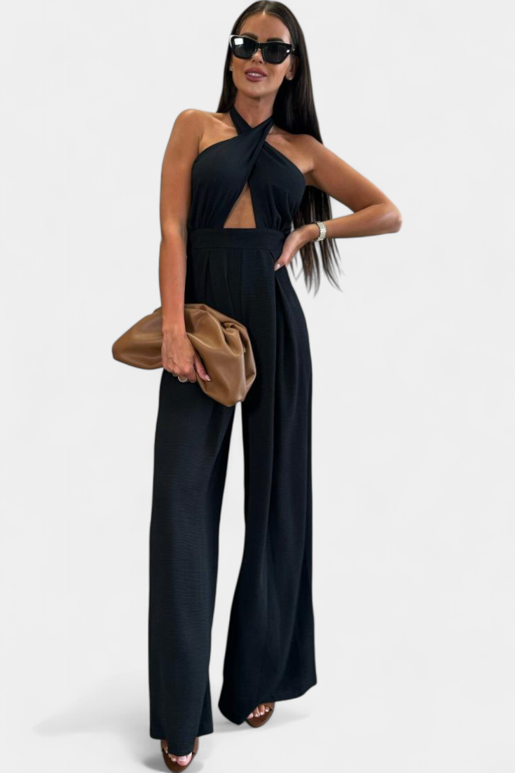 Jessica Wide Leg Backless Halter Jumpsuit – women's jumpsuits, view 10