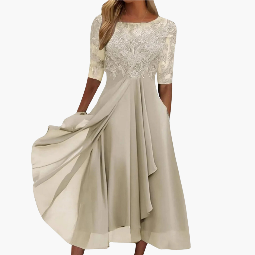 Kayla women's lace embroidered dress, additional view