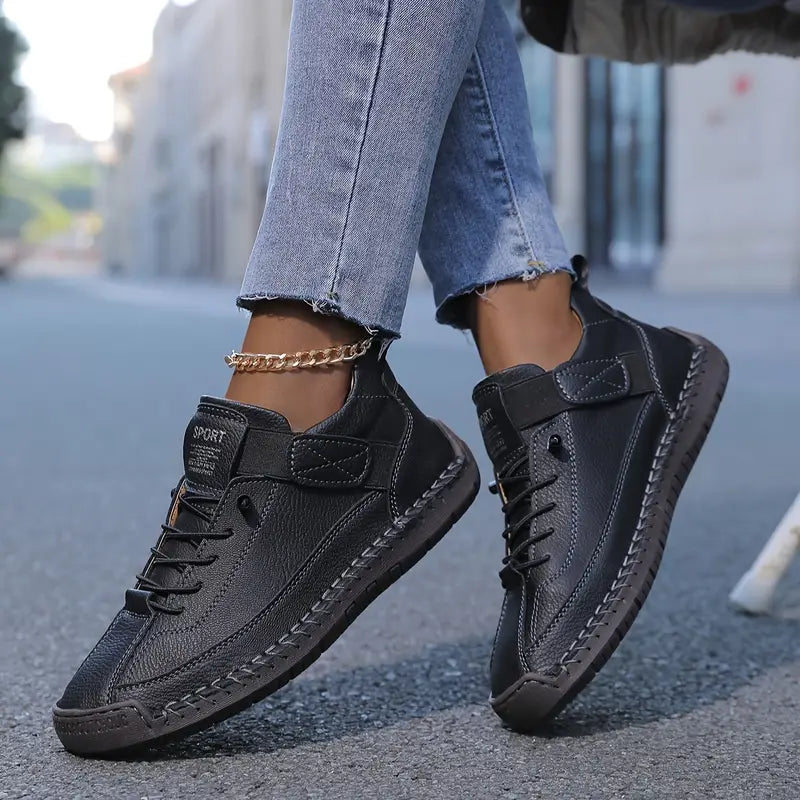 Kevara women's leather sneakers, alternate view