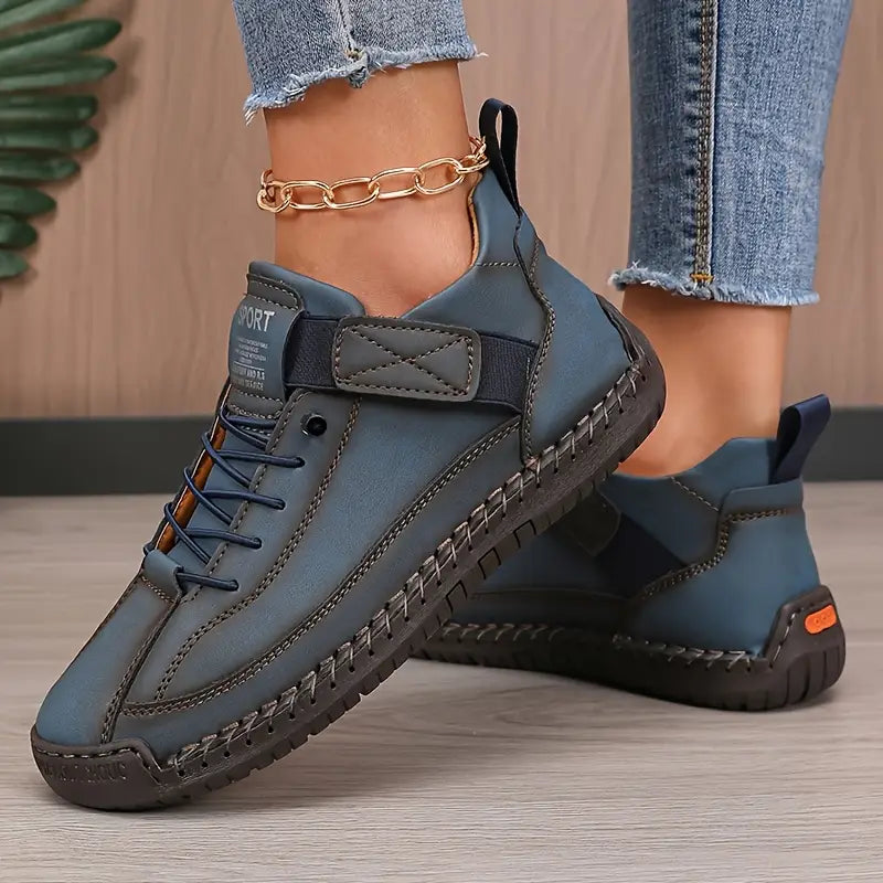 Kevara women's leather sneakers, view 6