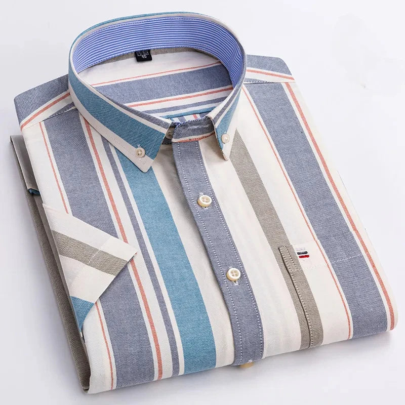 Men's elegant cotton shirt, alternate view