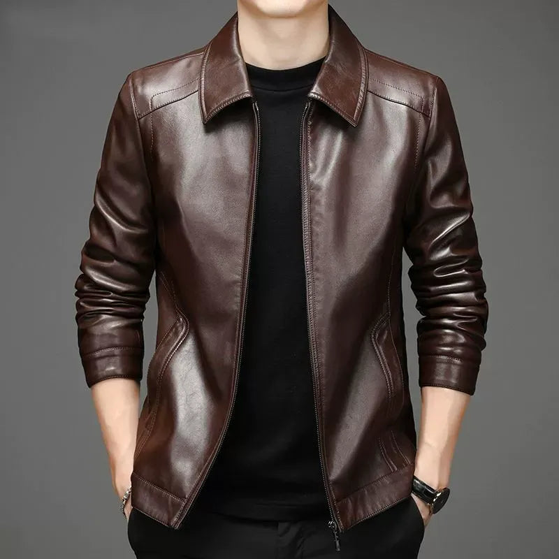 Giovanni men's leather jacket – Avinos Milano
