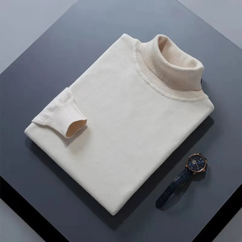 Men's elegant cotton turtleneck sweater – Avinos Milano