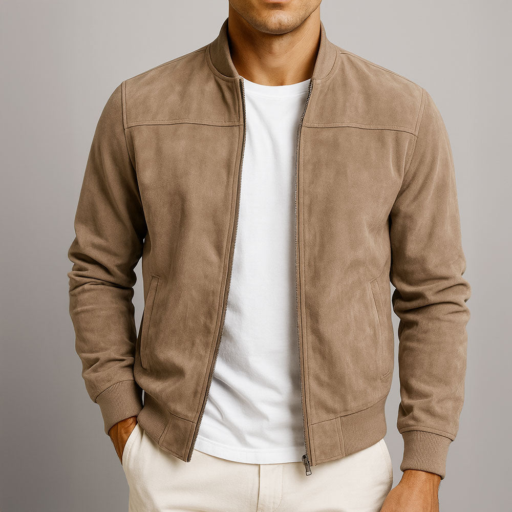 Valerio men's elegant suede jacket – Avinos Milano