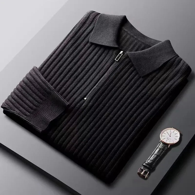Pattern men's elegant striped sweater – Avinos Milano