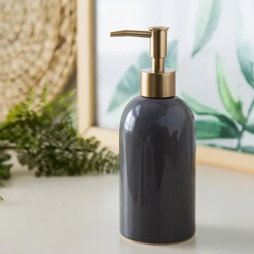 Lavanda grey dispenser with gold pump