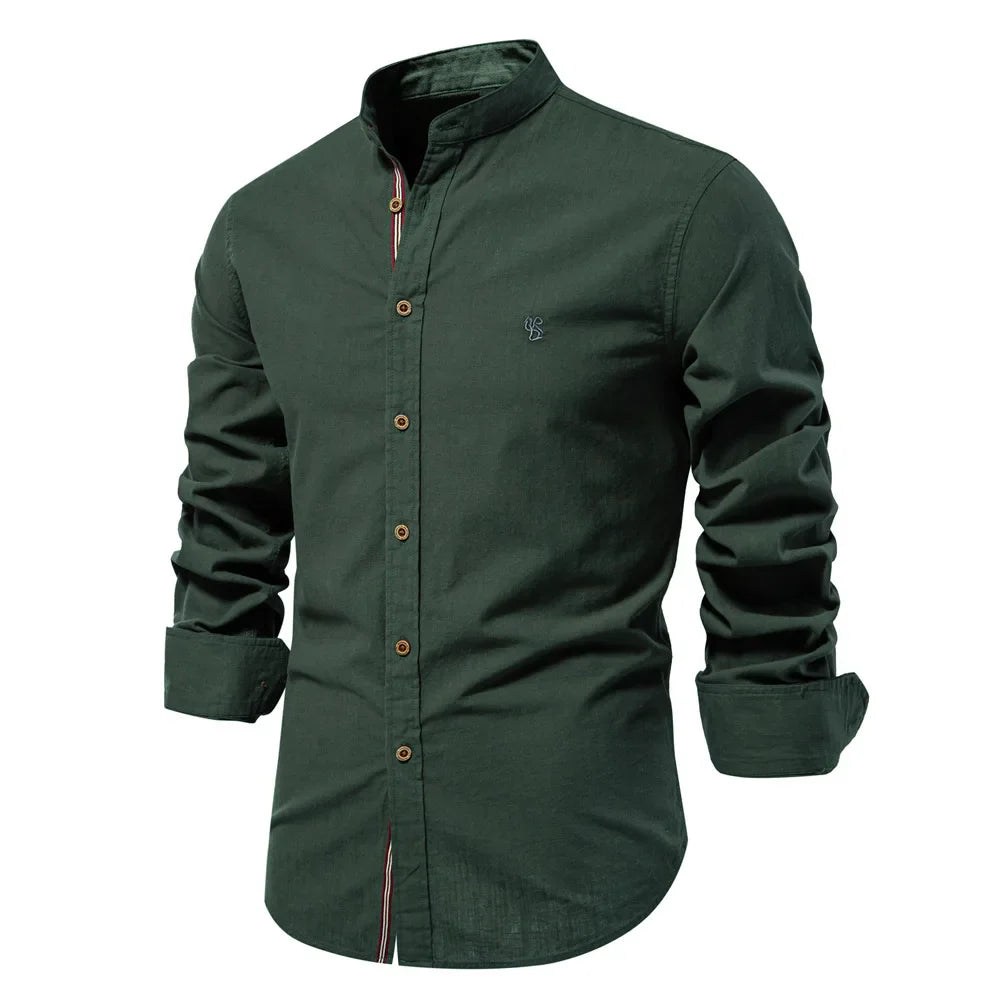 Emilio men's elegant linen shirt, view 4