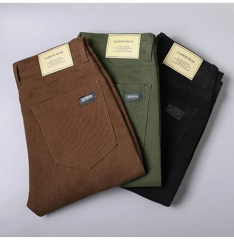 Men's elegant cotton jeans, view 4
