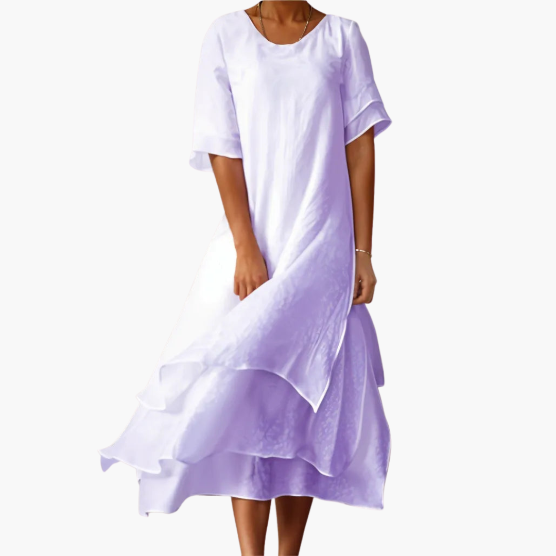 Leah women's elegant dress, alternate view