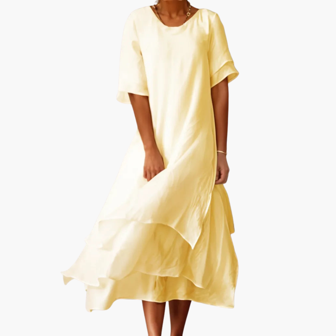 Leah women's elegant dress, view 4