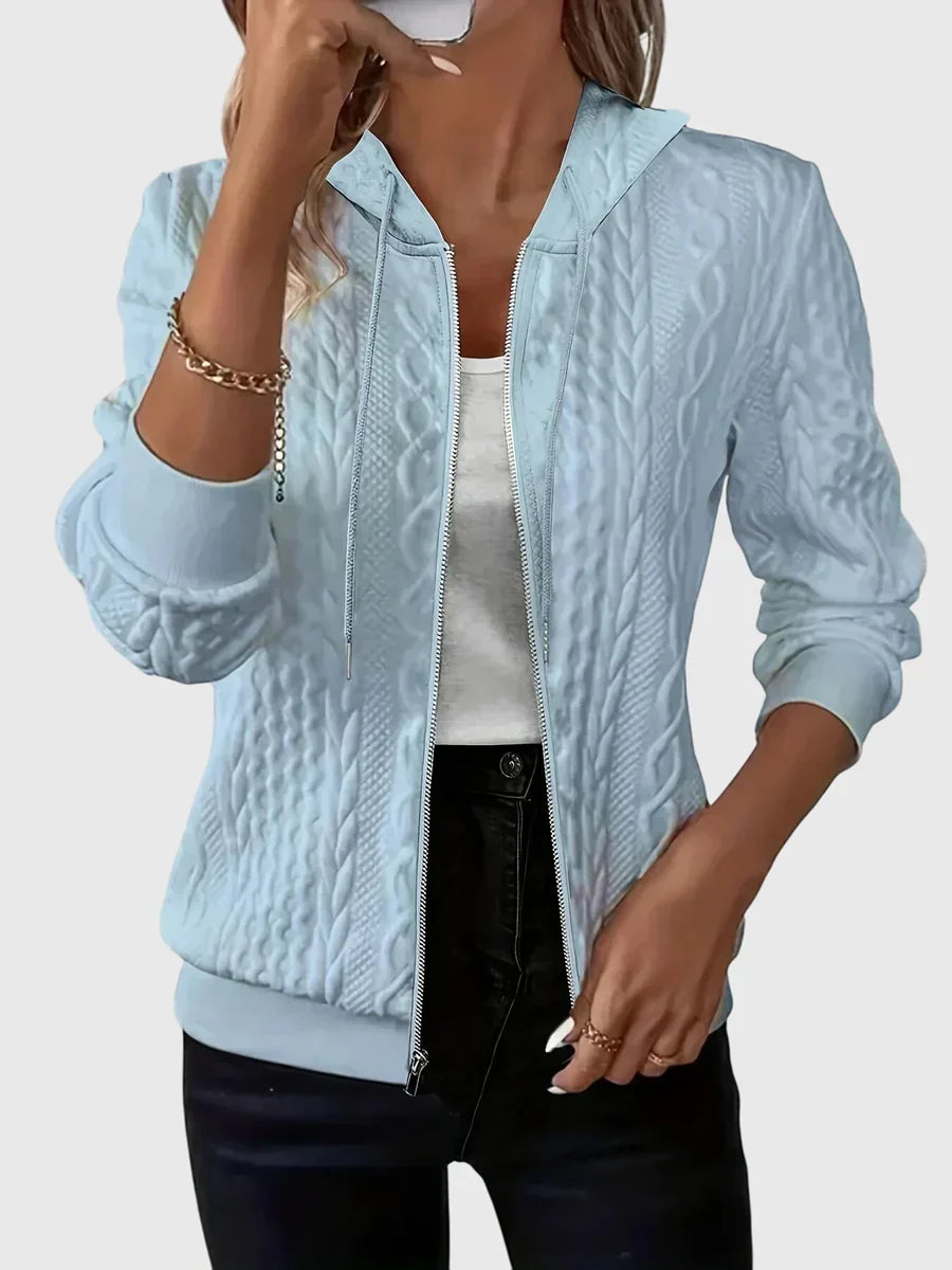 Lena Hoodie with Zipper – women's sweaters, view 2