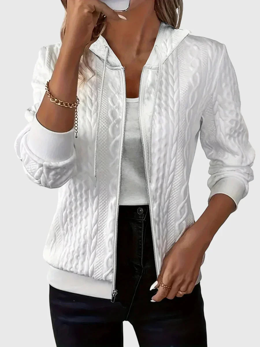 Lena Hoodie with Zipper – women's sweaters, view 4