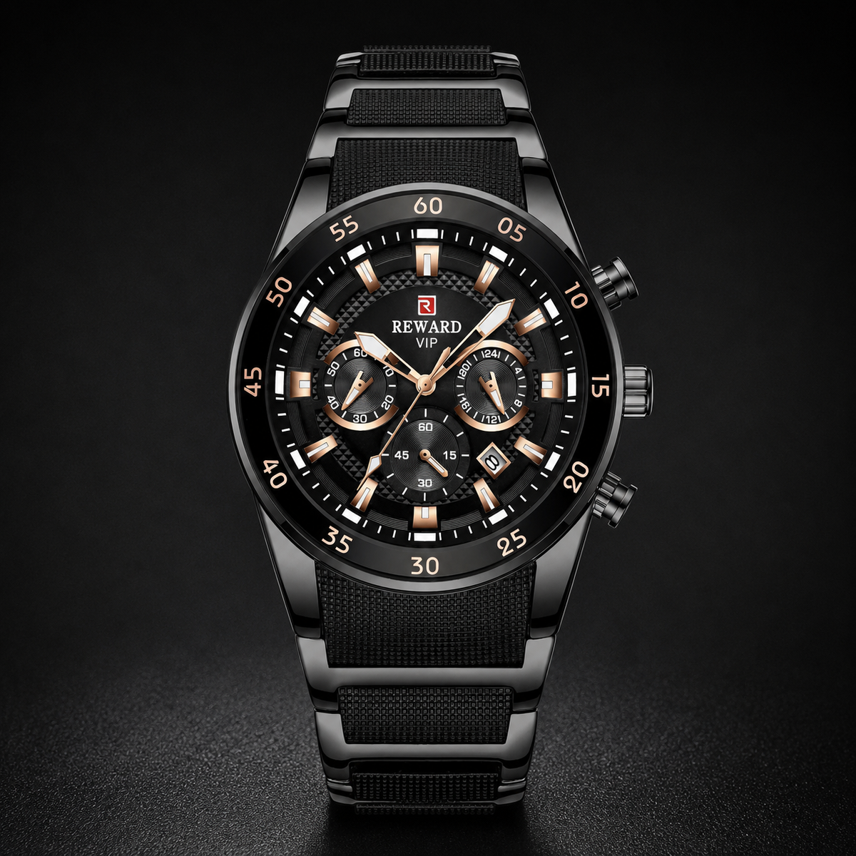 Leonardo Integrated Bracelet Chronograph Watch