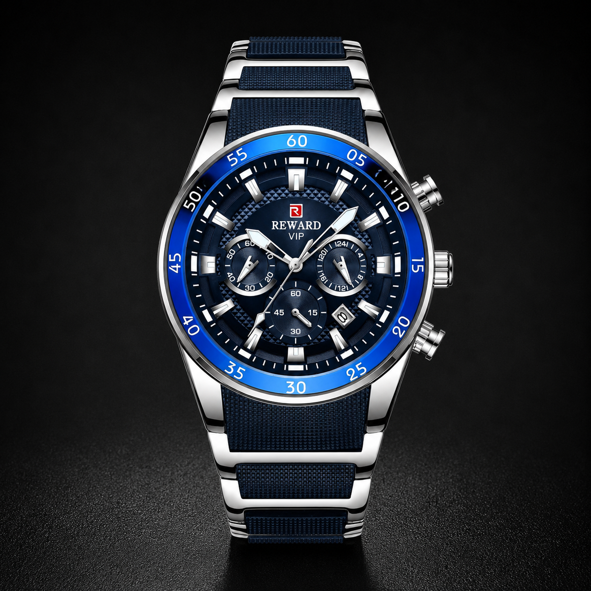 Leonardo Integrated Bracelet Chronograph Watch